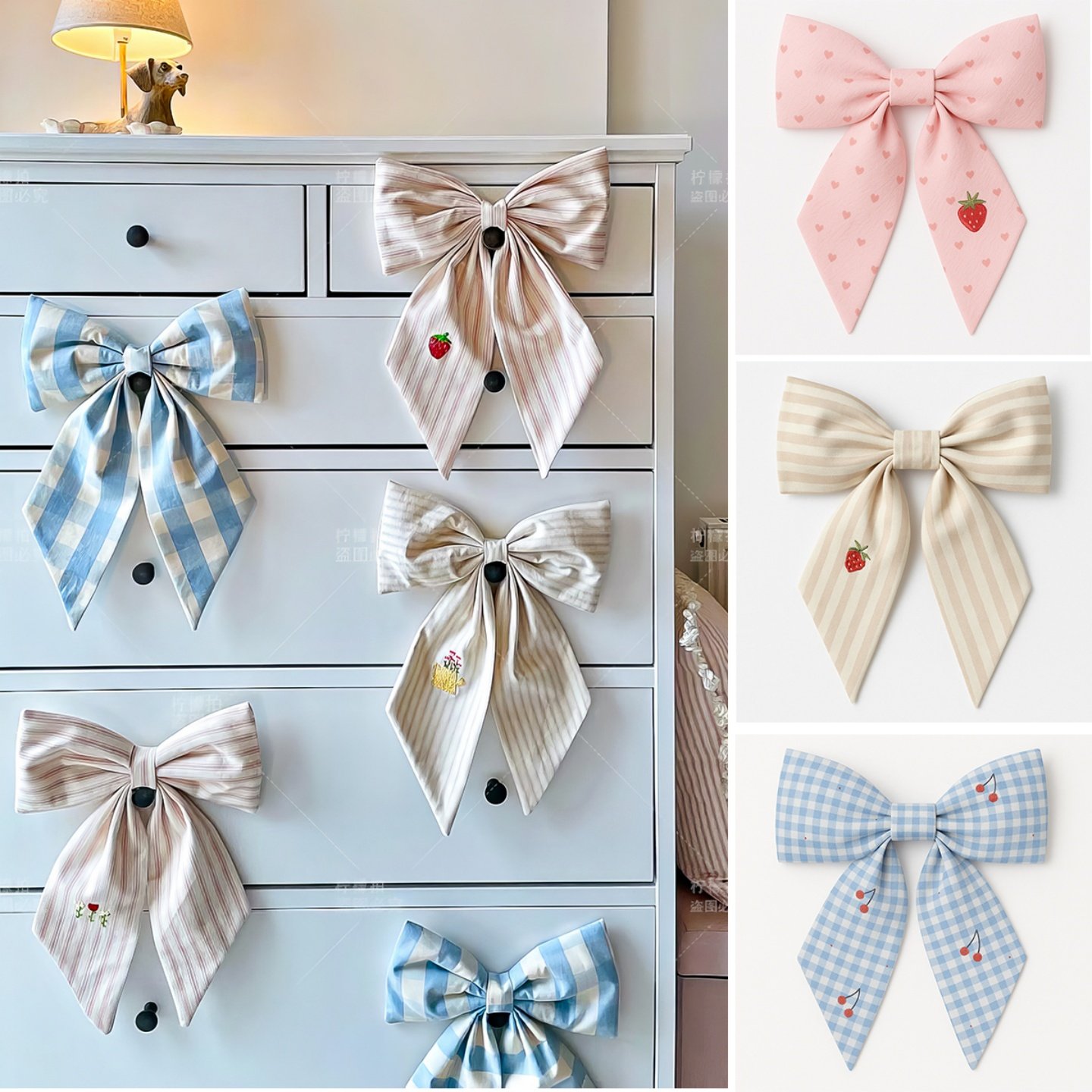 布艺蝴蝶结 网红背景墙装饰打卡生日订婚礼店铺派对布置拍照道具