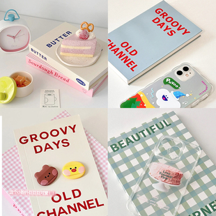 小清新可爱仿真假书少女儿童房间软装 饰美食网红桌面打卡拍照道具