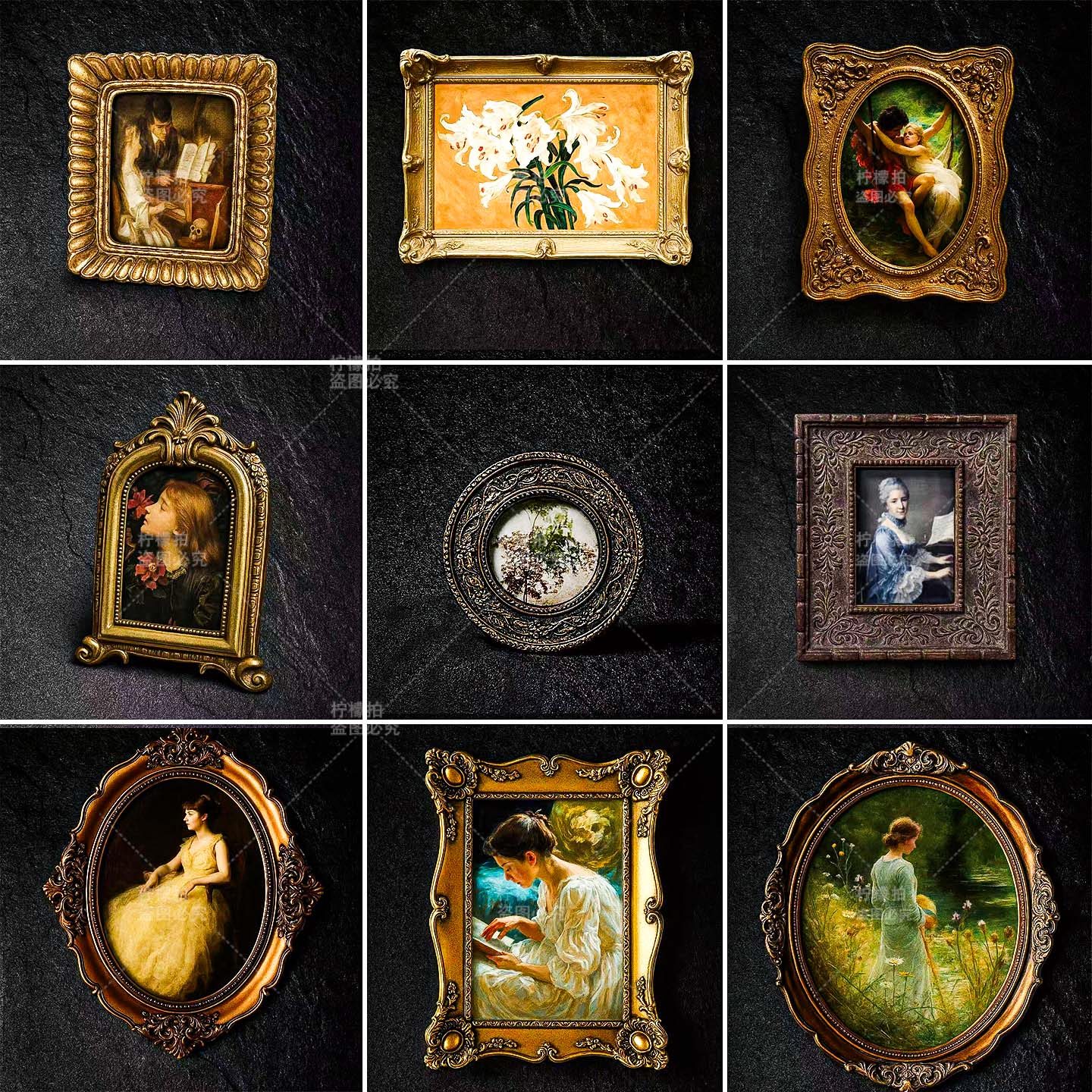 怀旧法式轻奢树脂厚重耐用