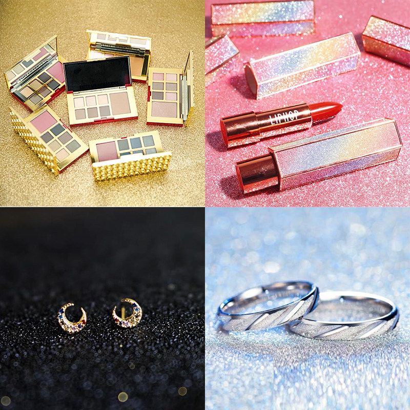 闪闪星空布 ins背景布网红美甲饰品珠光直播写真摄影拍照道具视频