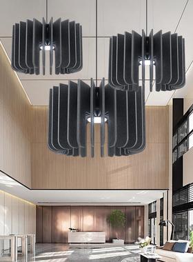 北欧毛毡创意展厅茶餐厅办公室极简咖啡书房餐厅圆形吊灯birdcage