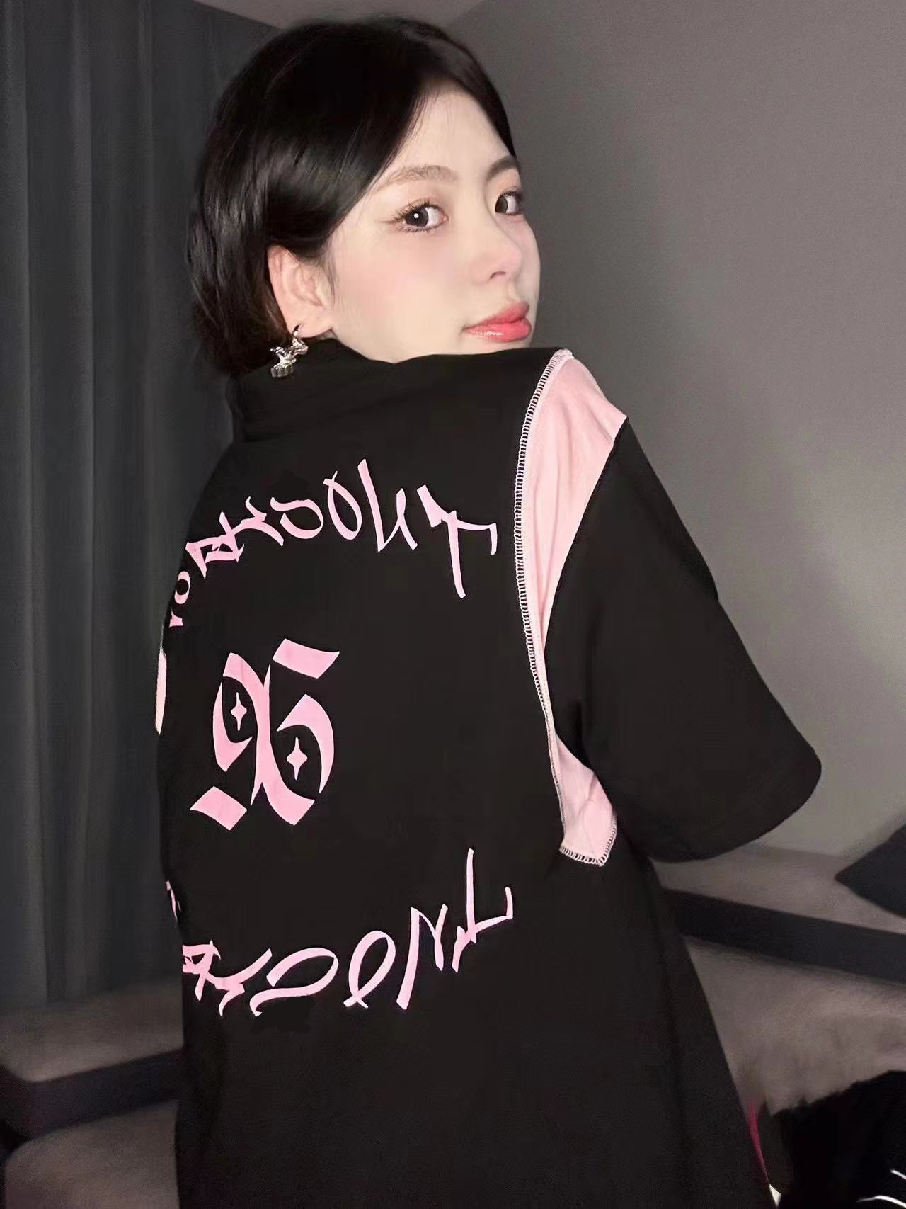 남성과 여성을위한 여름 새 인쇄 미국 복고풍 더블 스타 스티치 반팔 폴로 셔츠 새 여름 티셔츠