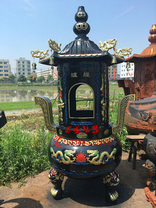 寺庙大香炉焚经炉铸铁金炉佛堂寺院室内外化钱元宝炉宗祠烧纸炉鼎