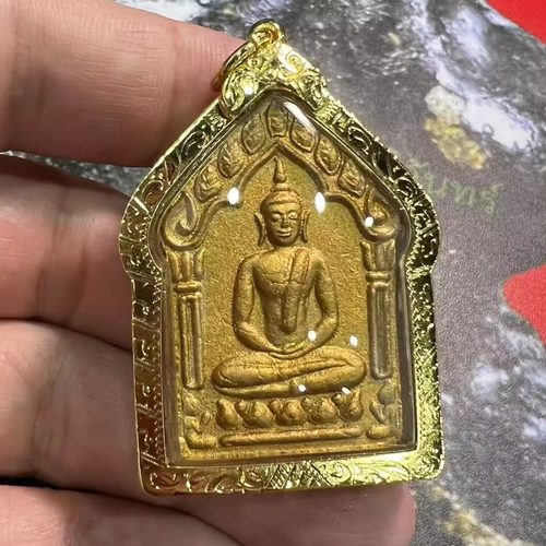 龙婆撒空2546金面坤平双符管吊坠