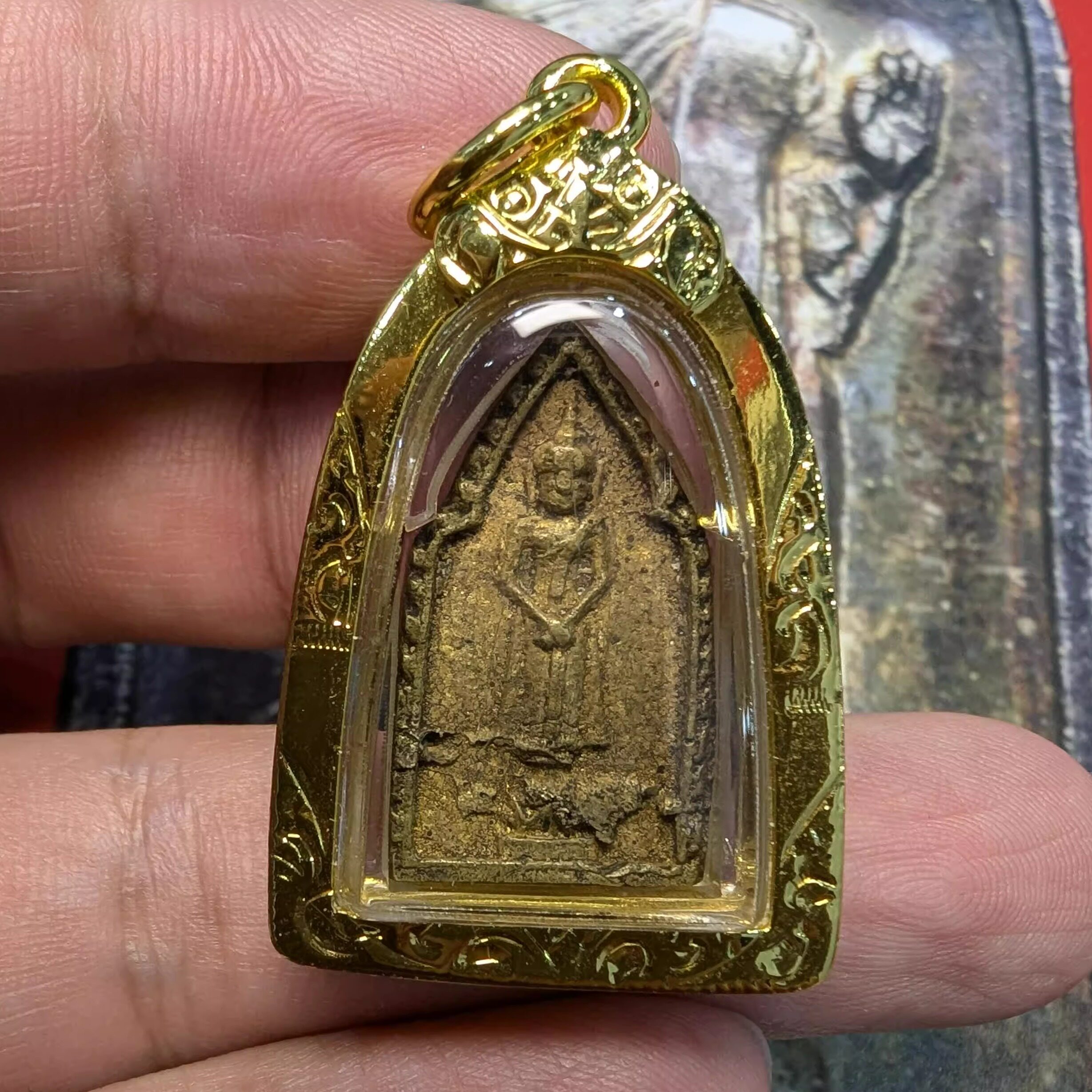 龙婆耿 2486瓦当/屈当 安定佛 泰国挂饰吊坠