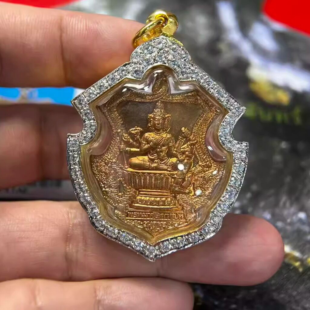 龙婆禅南 2553瓦邦古迪通10期 四面 泰国特色泰牌