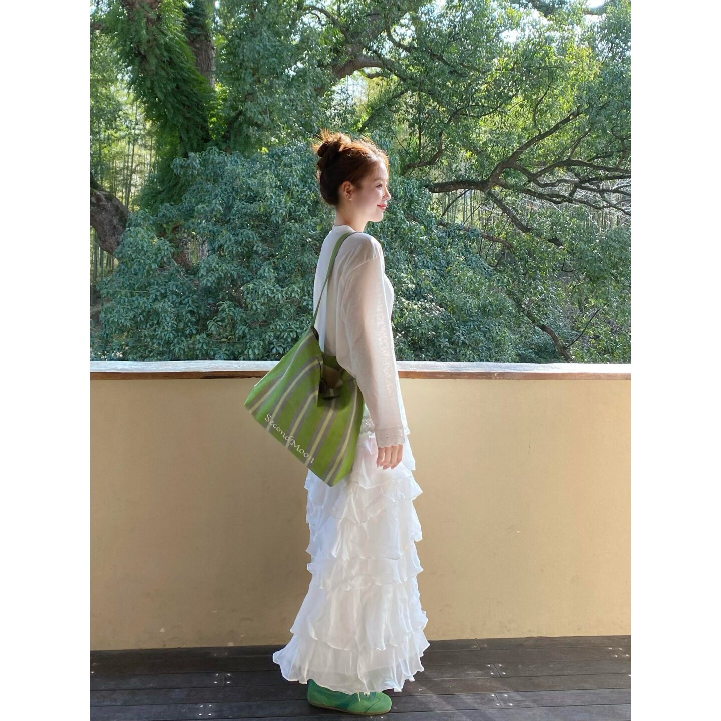 自制日系少女超仙月光裙学生高腰百搭中长款半身裙法式芭蕾纱裙春