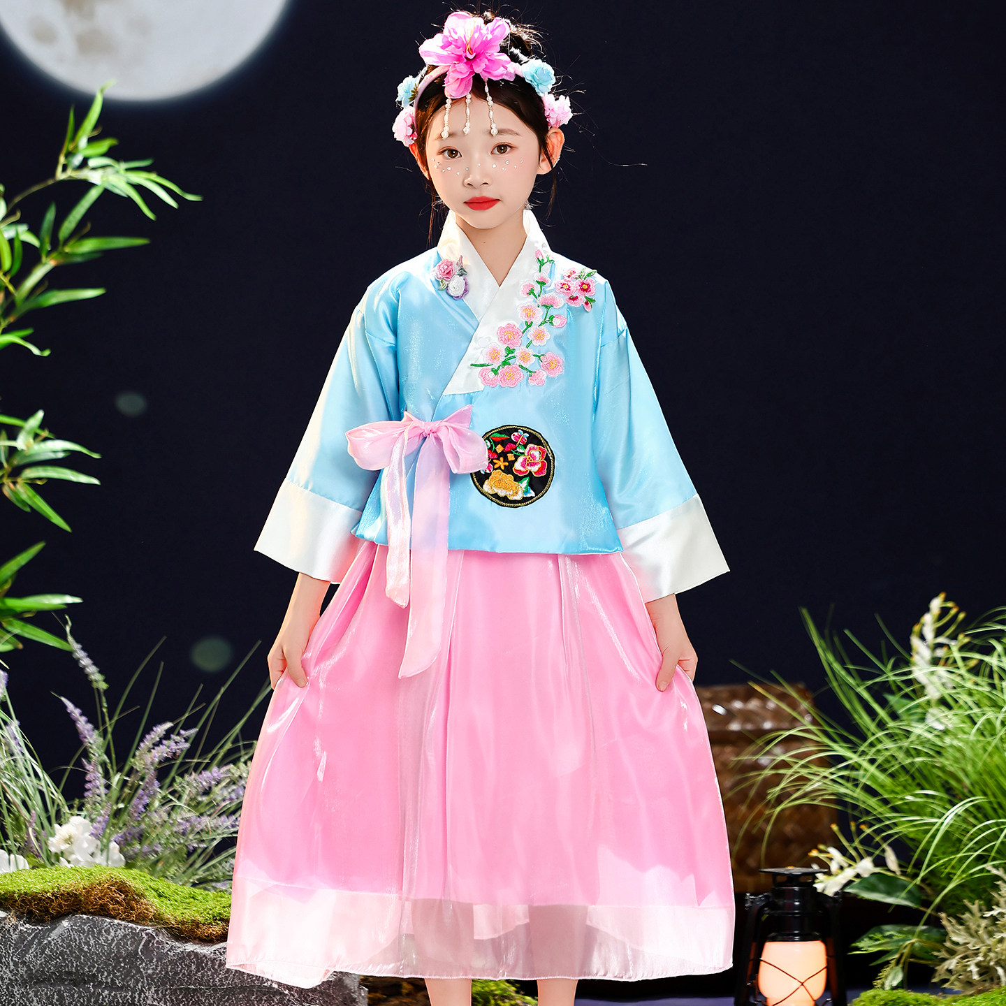 朝鲜族服装女韩服少数民族衣服延吉公主韩国传统宫廷服饰儿童演出,童装/婴儿装/亲子装,儿童演出服,淘宝优惠券,粉丝福利购,淘宝优惠卷