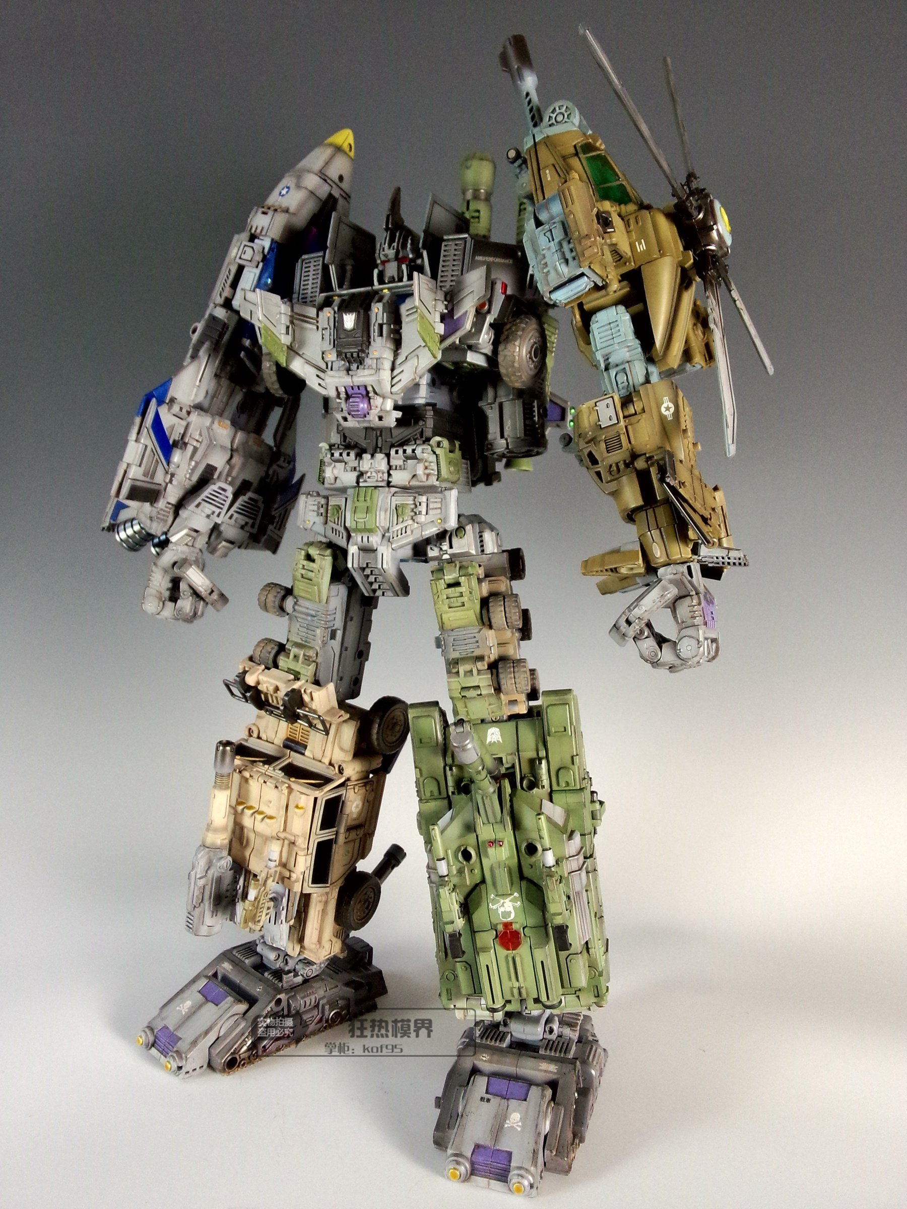 狂热模界 g1旧化 军模配色 wb混天豹重涂 代工成品