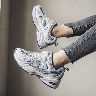 品牌男鞋官方正品增高n字女鞋莆田复古透气运动鞋老爹鞋休闲跑鞋