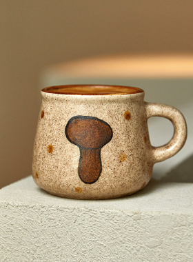 日式复古手工杯子特别好看可爱精致家用粗陶咖啡杯陶瓷水杯马克杯
