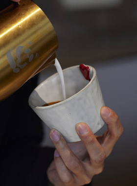 复古可爱陶瓷杯手作有心咖啡杯高级精致杯子手工好看釉下彩套装