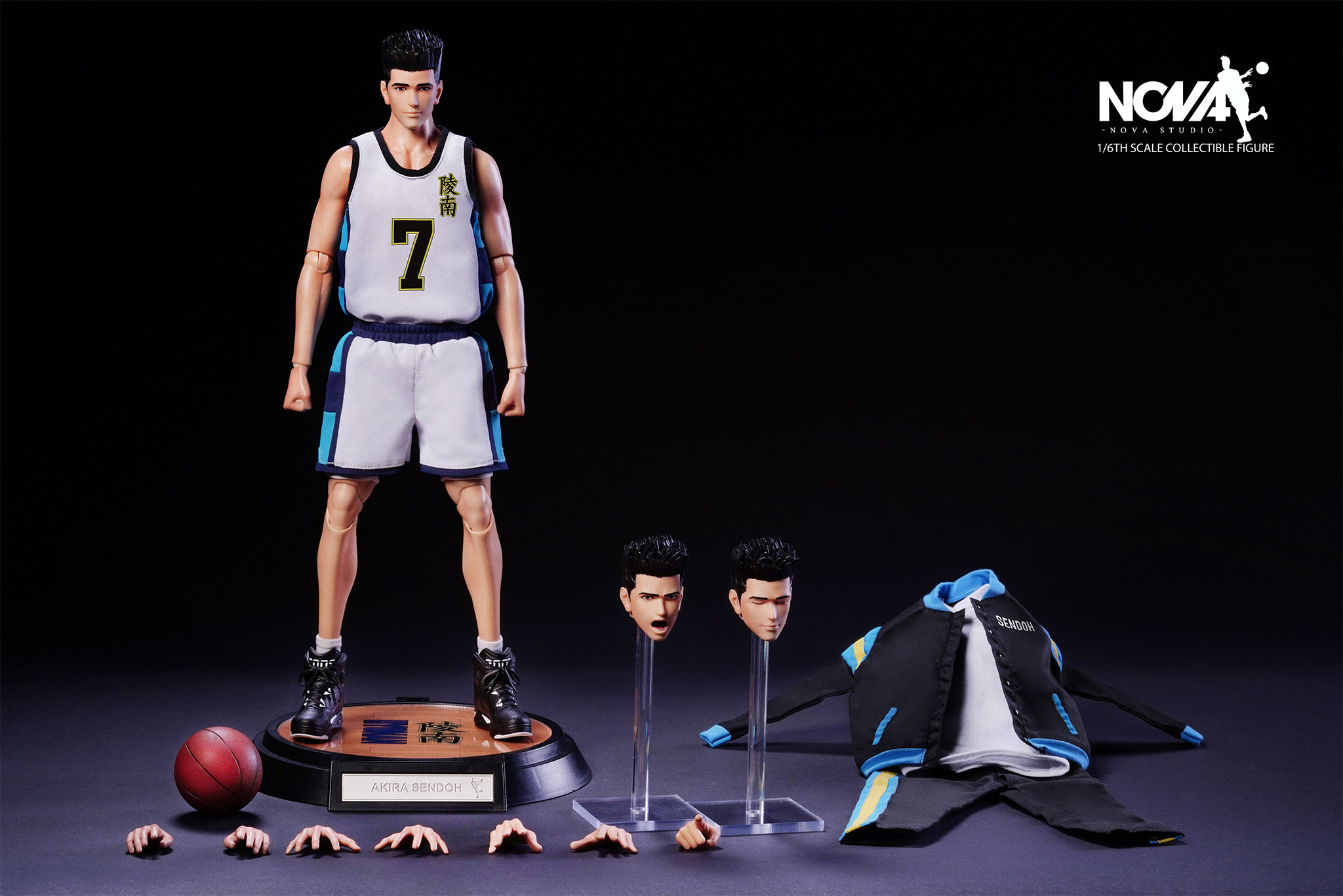 现货  nova工作室 仙道7号灌篮高手1/6可动兵人 送11号卫衣裤