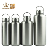 Вместительная и большая дорожная спортивная бутылка из нержавеющей стали, нержавеющая сталь AISI 304, объем 2000, 2000 мл, 1000 мл