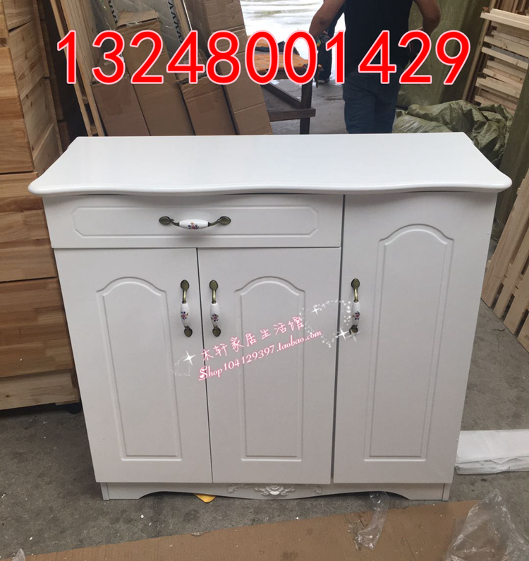 特价简约时尚烤漆板式鞋柜 鞋箱 储物柜 玄关柜 三开门鞋柜 柜子