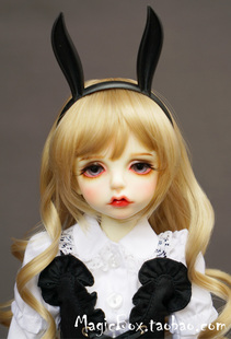 4分3分大叔BJD.SD.DD娃用配件 假发兔耳头饰1/3 1/4