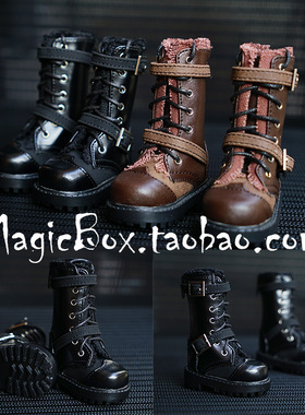 BJD鞋子-大叔1/3分1/4分SD娃娃男中筒靴子黑棕（2色）