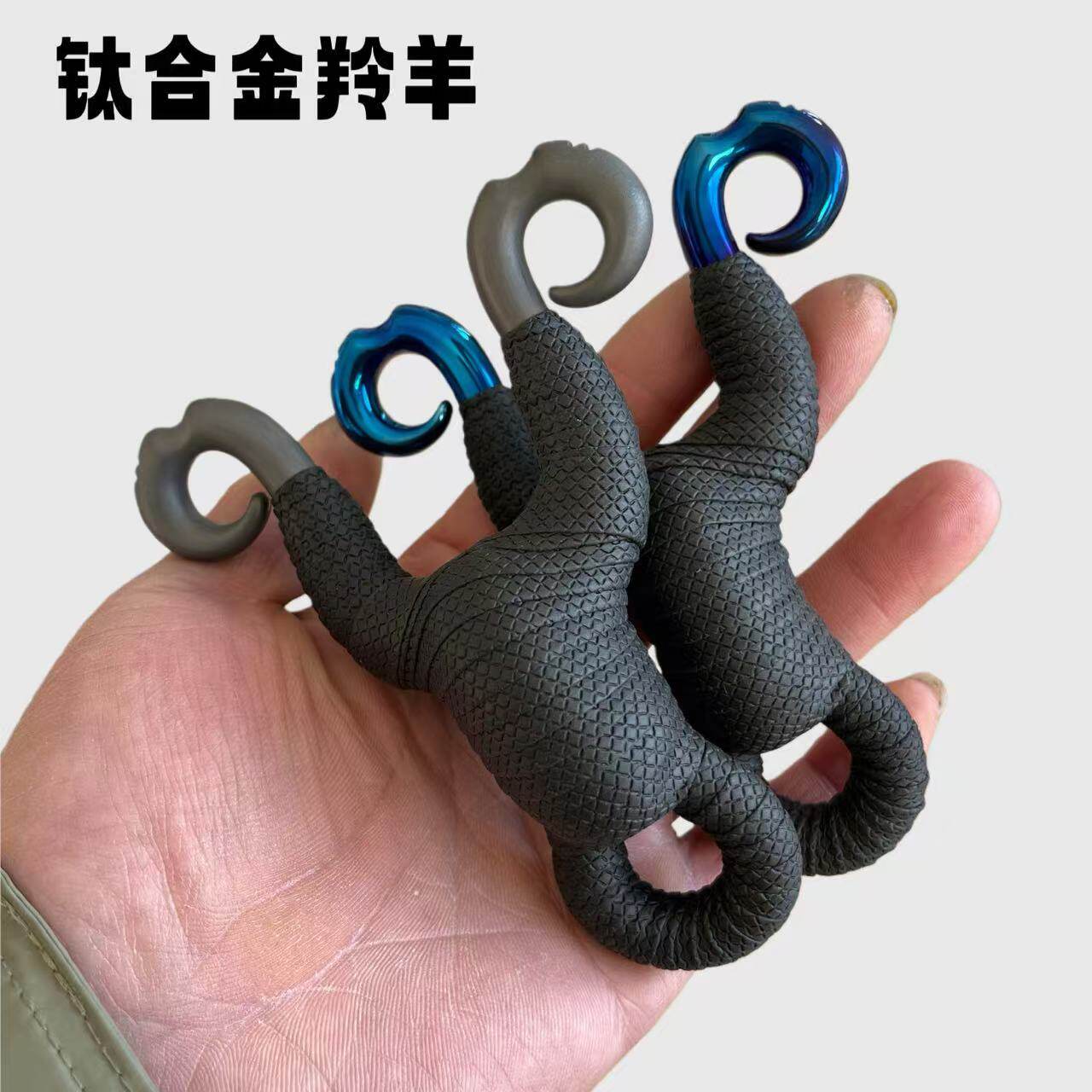 钛合金tc21手工热弯弹弓藏羚羊直板反曲老式圆皮扁皮两用弹弓架