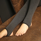 秋款 保暖连裤 2026新款 外穿加绒踩脚带脚登冬季 袜 女秋季 黑色打底裤