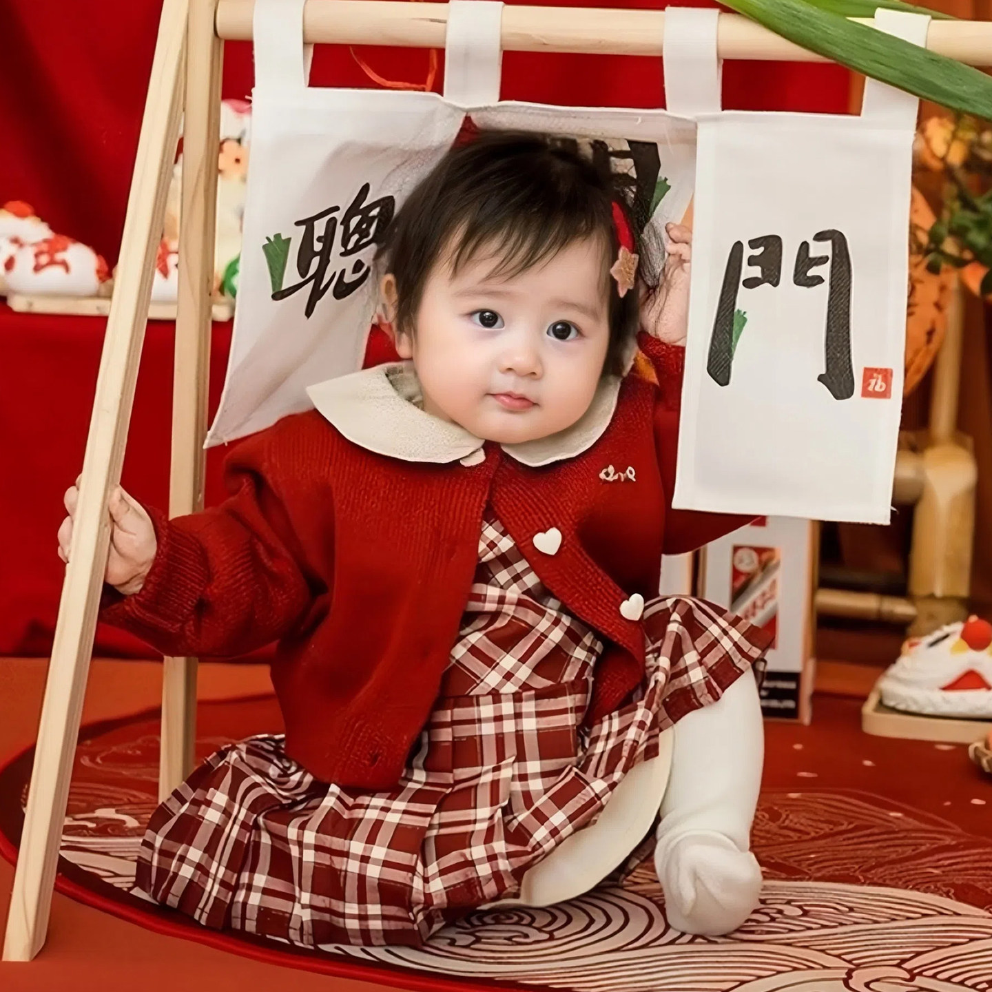 一周岁女宝宝礼服公主套装秋装小女孩女童洋气穿搭早秋抓周宴衣服