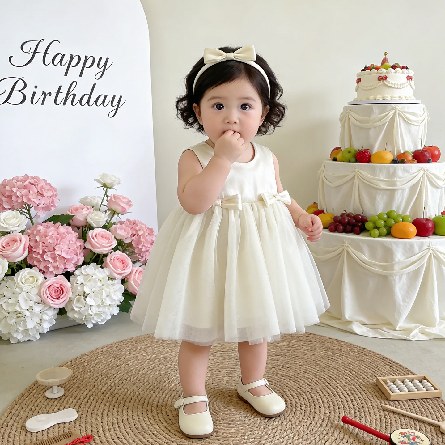 一周岁2女宝宝party小礼服2026新款女童小女孩绝美巨好看公主纱裙