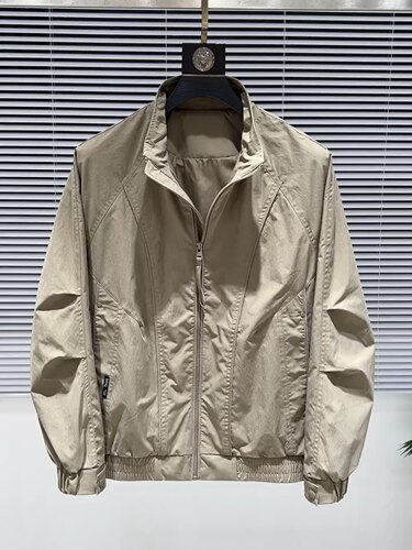韩版高端拼接立领工装夹克男2026秋季新款小众潮流百搭设计感外套