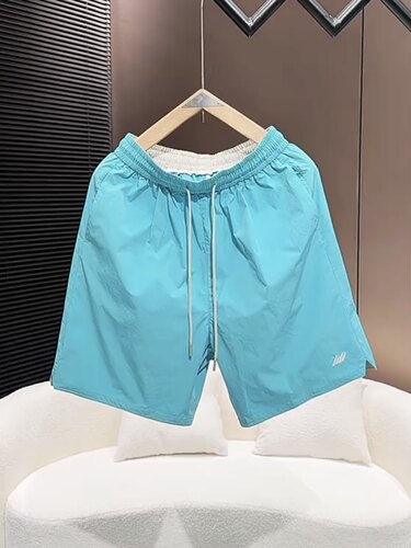 男士速干短裤夏季2026新款欧货潮牌五分裤子直筒薄款外穿休闲中裤