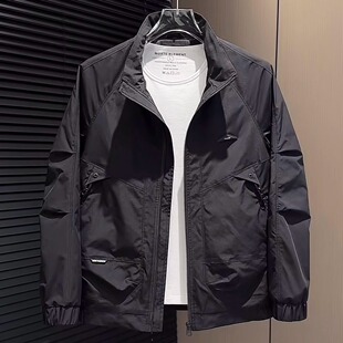 新款 外套痞帅网红韩版 立领夹克男士 潮流百搭工装 上衣 时尚 2025秋季