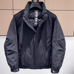 冬季新款男士立领羽绒服工装百搭保暖潮流外套美式休闲高级感上衣