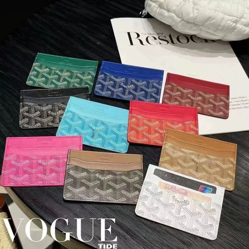 欧美潮牌狗牙印花多卡位卡包超薄
