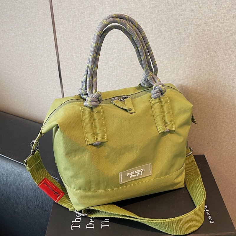 轻便尼龙布小包包女大容量上班通勤手提袋小众百搭单肩斜挎手拎包