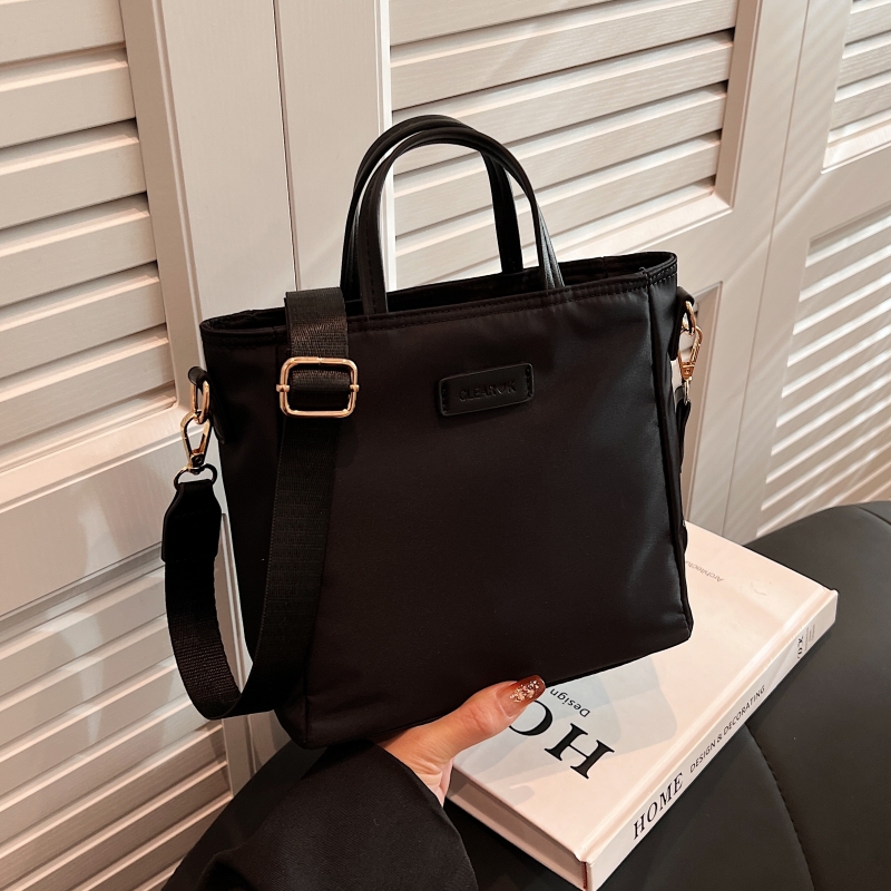 尼龙布小包包女2025新款时尚通勤手提托特包春夏大容量单肩斜挎包