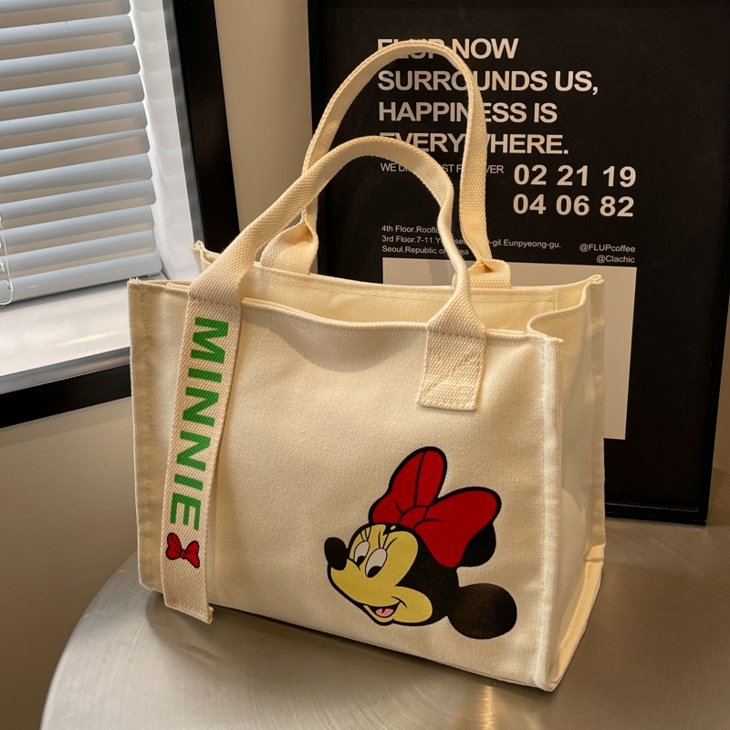 卡通帆布包手提袋上课通勤托特包