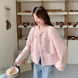 原版品质粉色小香风外套春款9001P165控268，女装短外套，2C182