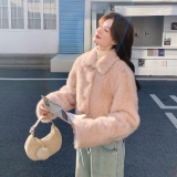数据好皮毛一体短外套8183P195控298，女装短外套，2C182