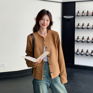 数据好 春款 麂皮短外套 9625P135控198图片