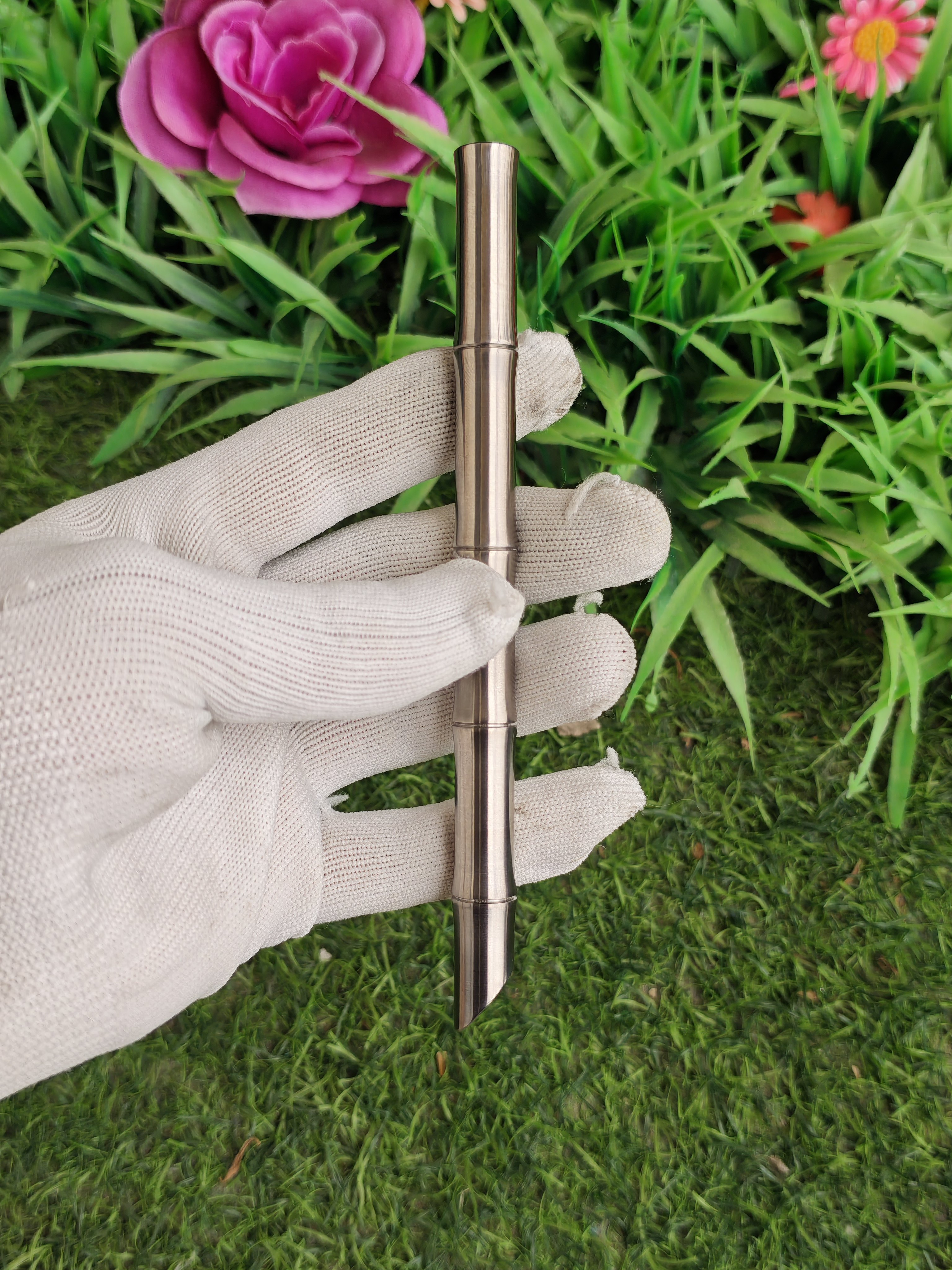 新款钛合金长竹节钢笔tc4棒料实用书写26尖施密特5号总成节节高升
