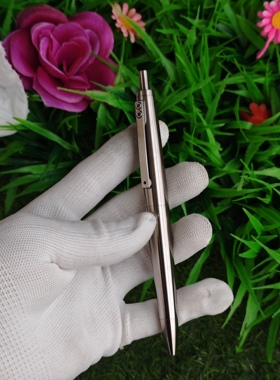 新款全金属钛合金按动中性笔钛合金按动组件自制凌美2000外形