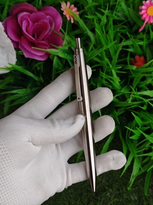 新款全金属钛合金按动中性笔钛合金按动组件自制凌美2000外形