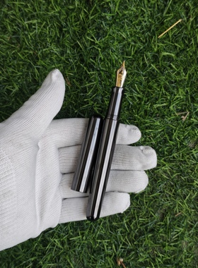 锆合金自制钢笔中性签字笔无夹鱼雷实用版35mm尖bock6大容量笔芯