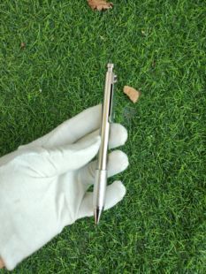 全金属钛合金枪栓笔  晨光g5中性笔笔芯  重29克  重心中偏下