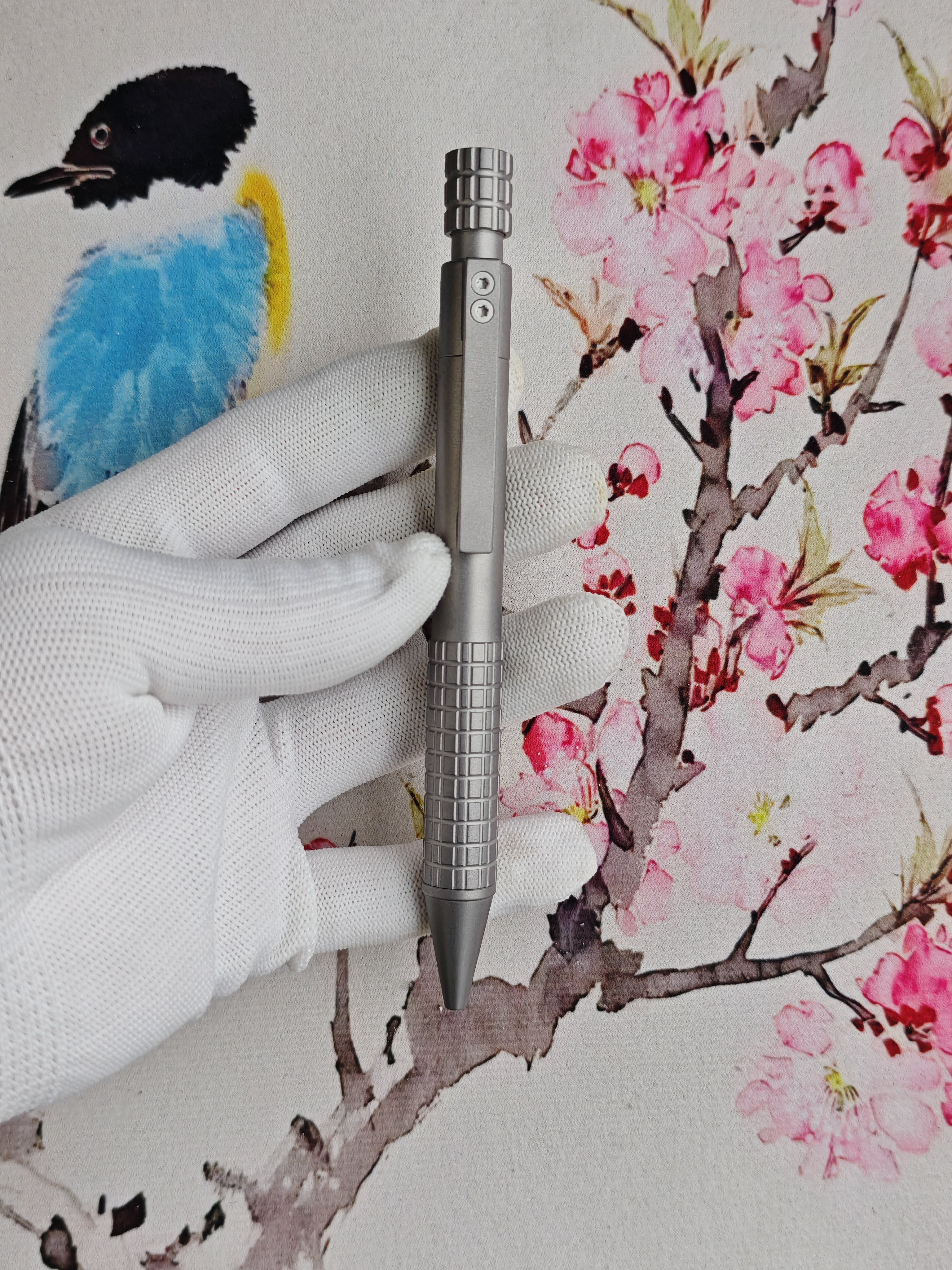 超粗13.5mm自制钛合金顶旋出芯长粗款大容量笔芯0.50.7 1.0笔芯