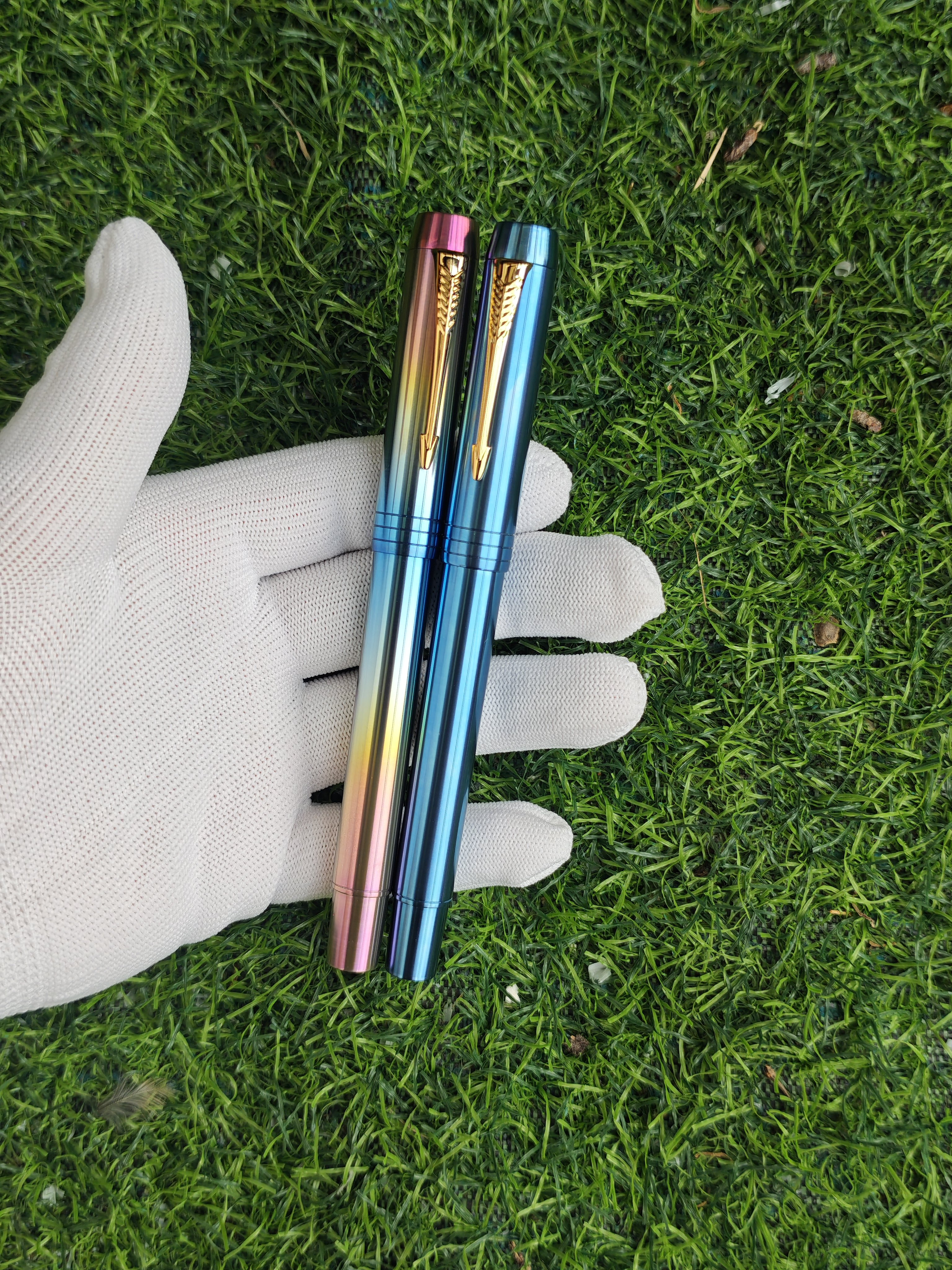 新款钛合金大小豆腐钢笔金豪35mm尖总成彩豆5号26mm尖总成6号尖蓝