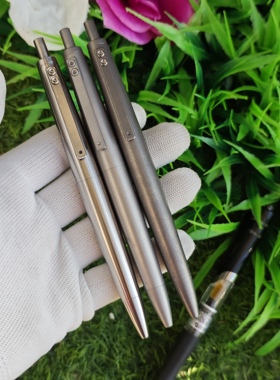 钛合金凌美2000按动中性笔样式g5按动笔芯k6百乐g2-5非全金属