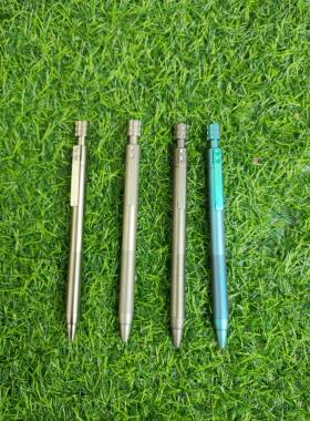 钛合金顶旋出芯中性笔g5全金属钛 细长杆  10.0  书写工具笔