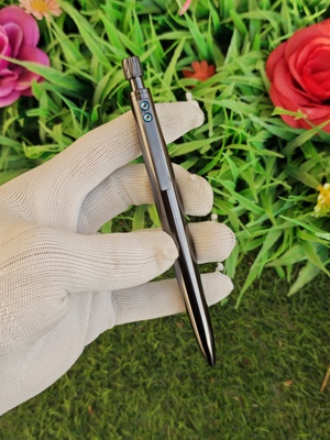 新品全金属锆合金顶部旋转出芯结构中性笔自制结构凌美2000样式