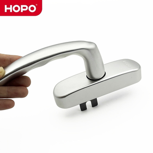 HOPO好博断桥内开内倒系统窗执手窗户把手AH606拨叉拉手孔距84mm