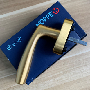 HOPPE德国进口好博断桥窗执手纯铜黄铜执手0515把手金色拉手