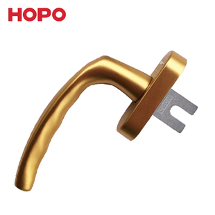 HOPO好博拨叉执手金色纱窗把手断桥系统窗户平开窗AH25窗锁拉手