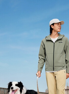 Skechers斯凯奇2025新款男士秋冬蓄热保暖梭织连帽外套P425M075